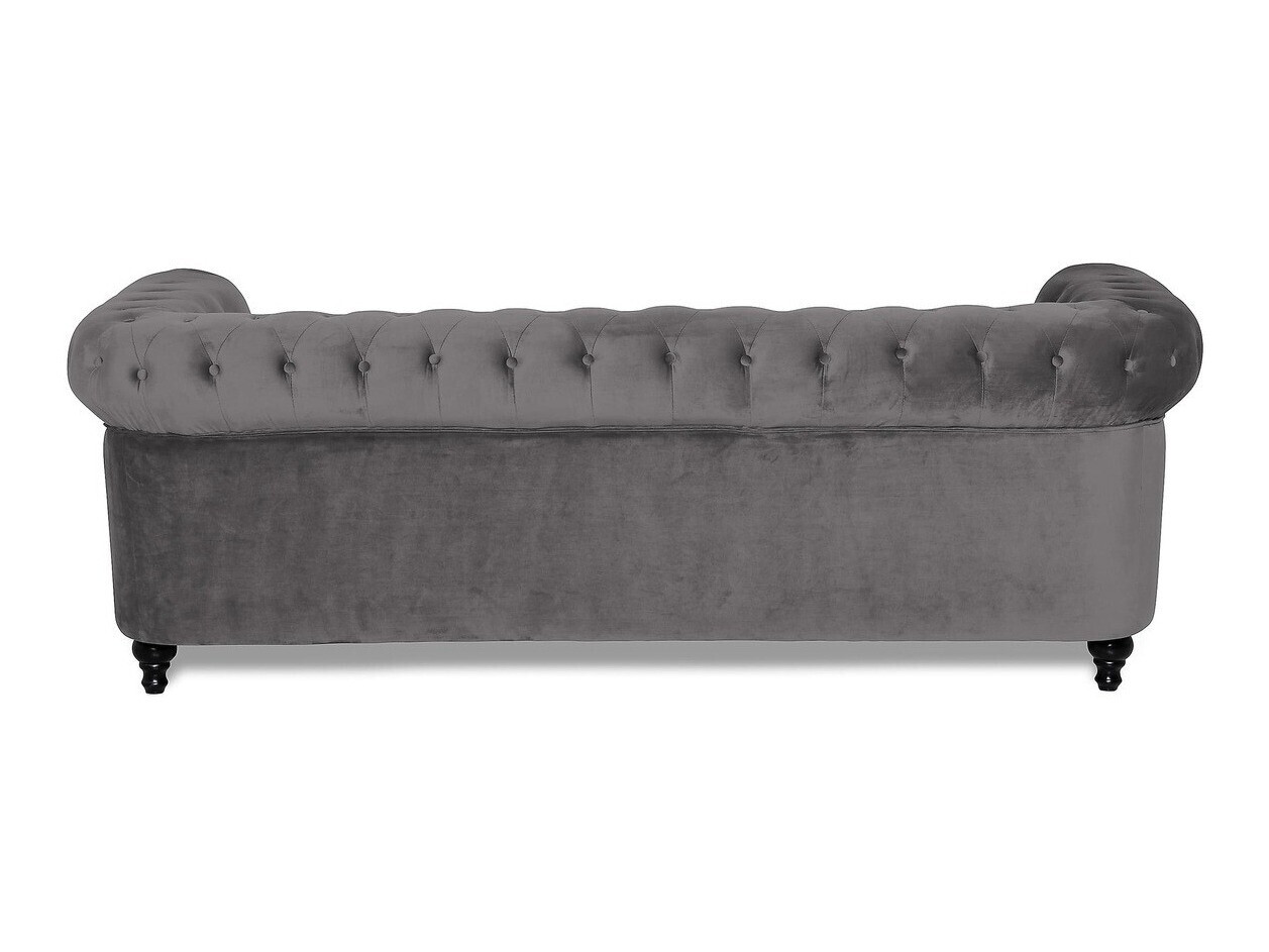 Chesterfield conjunto de muebles tapizado Manor House Ophfenu 101 (Gris oscuro)