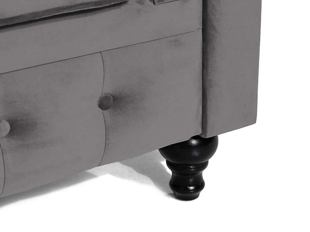 Chesterfield sillón Manor House Ophfenu 100 (Gris oscuro)