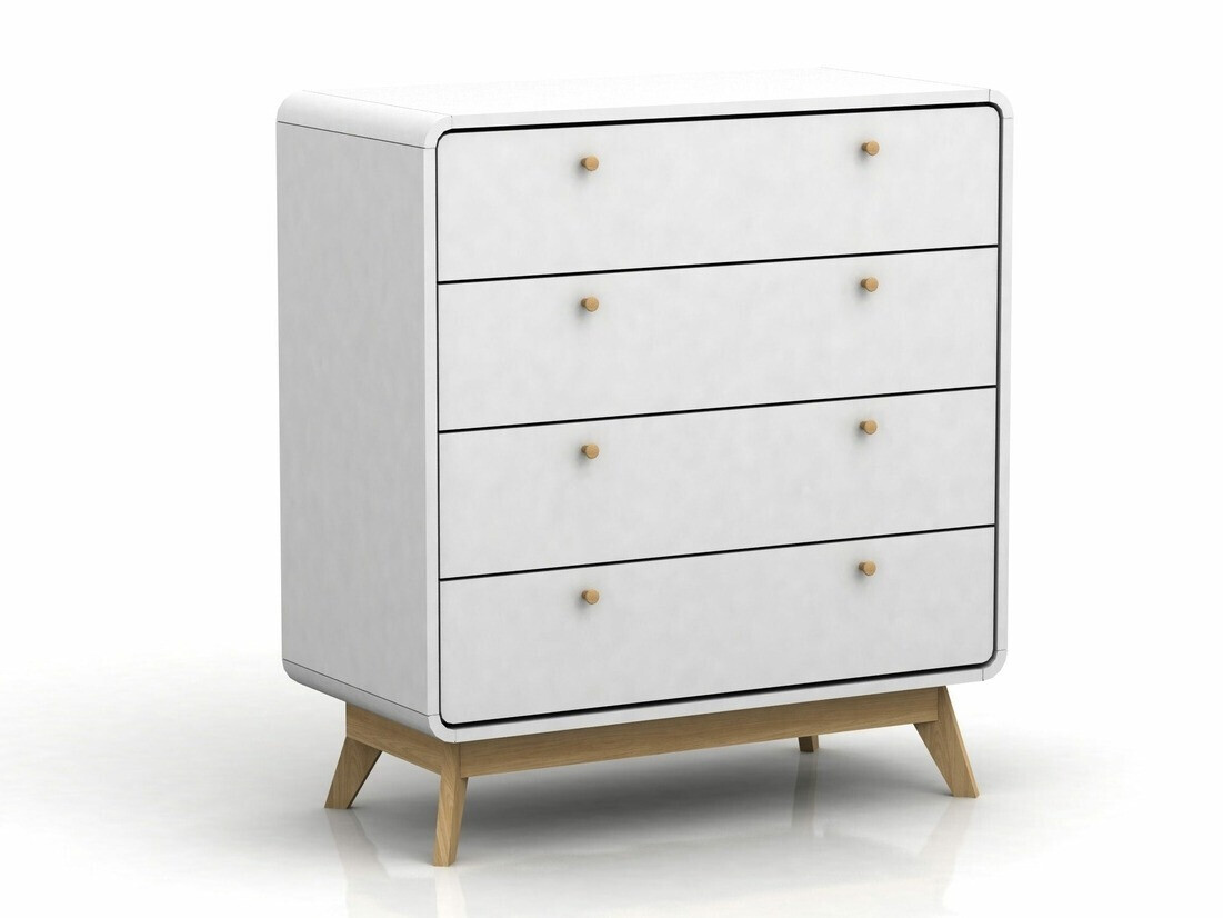 Cómoda Elbtena 112 (Blanco + Roble)