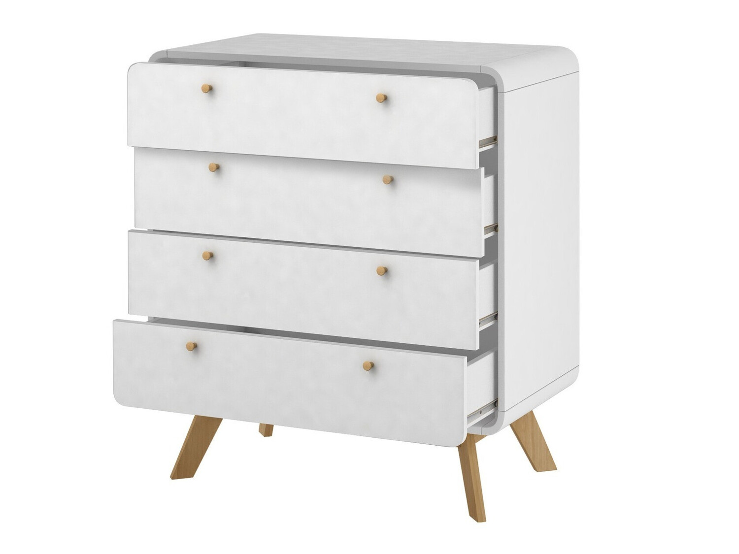 Cómoda Elbtena 112 (Blanco + Roble)