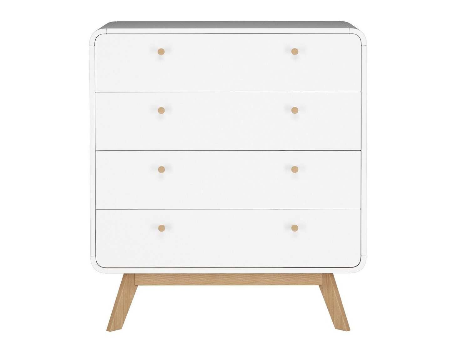 Cómoda Elbtena 112 (Blanco + Roble)