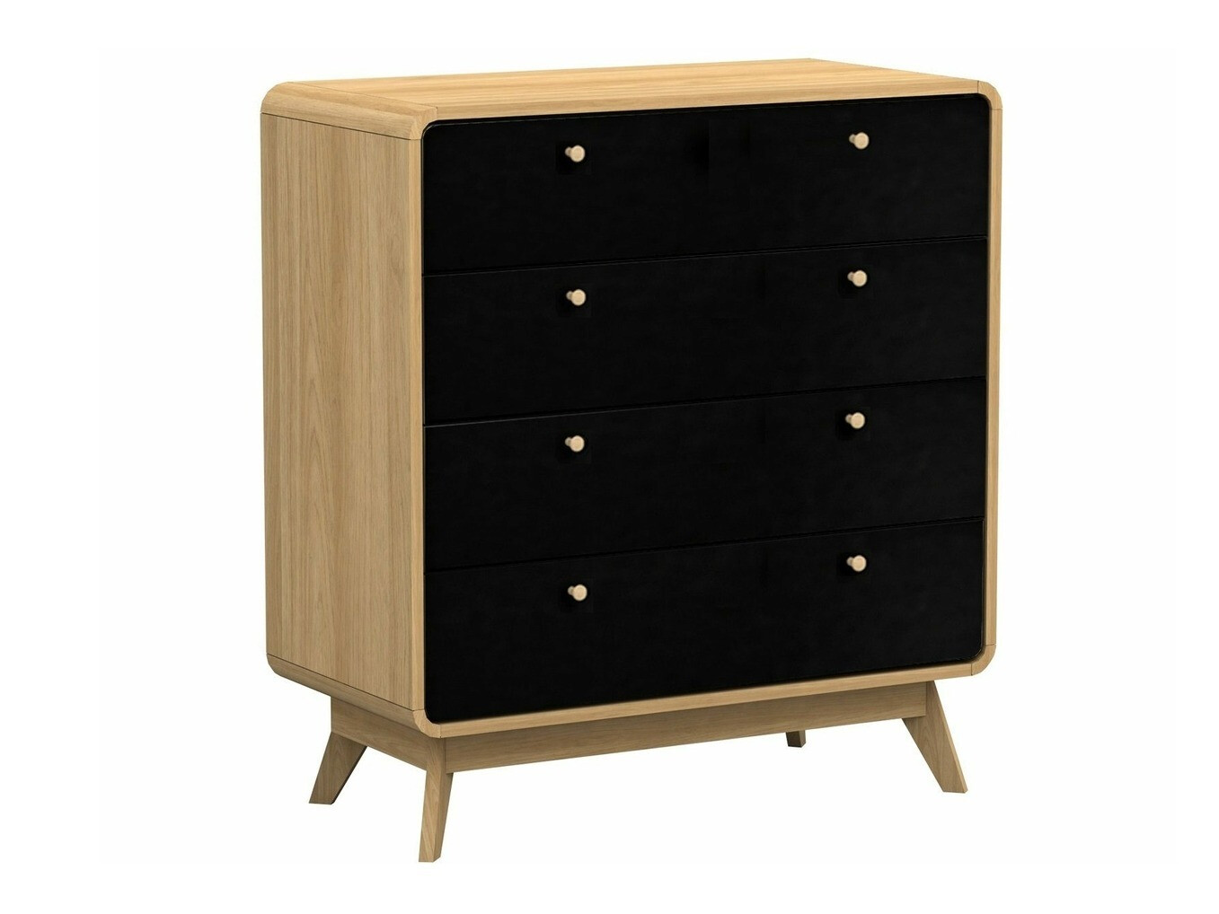 Cómoda Elbtena 112 (Roble + Negro)