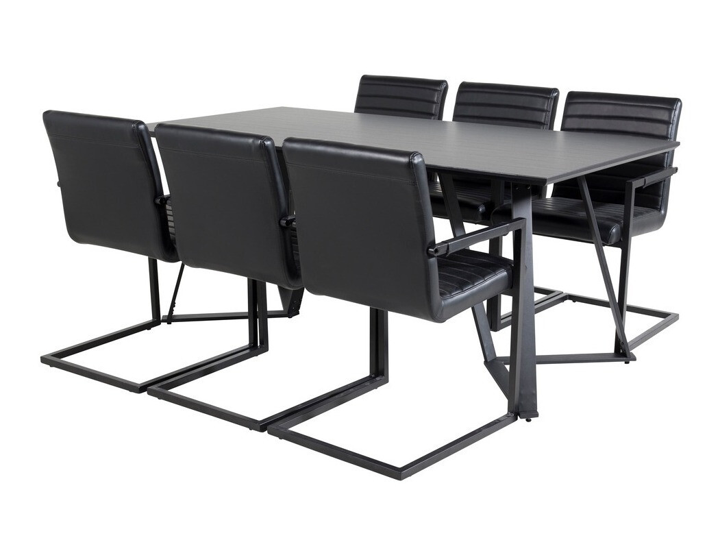 Conjunto de mesas y sillas para comedor Dallas 1968