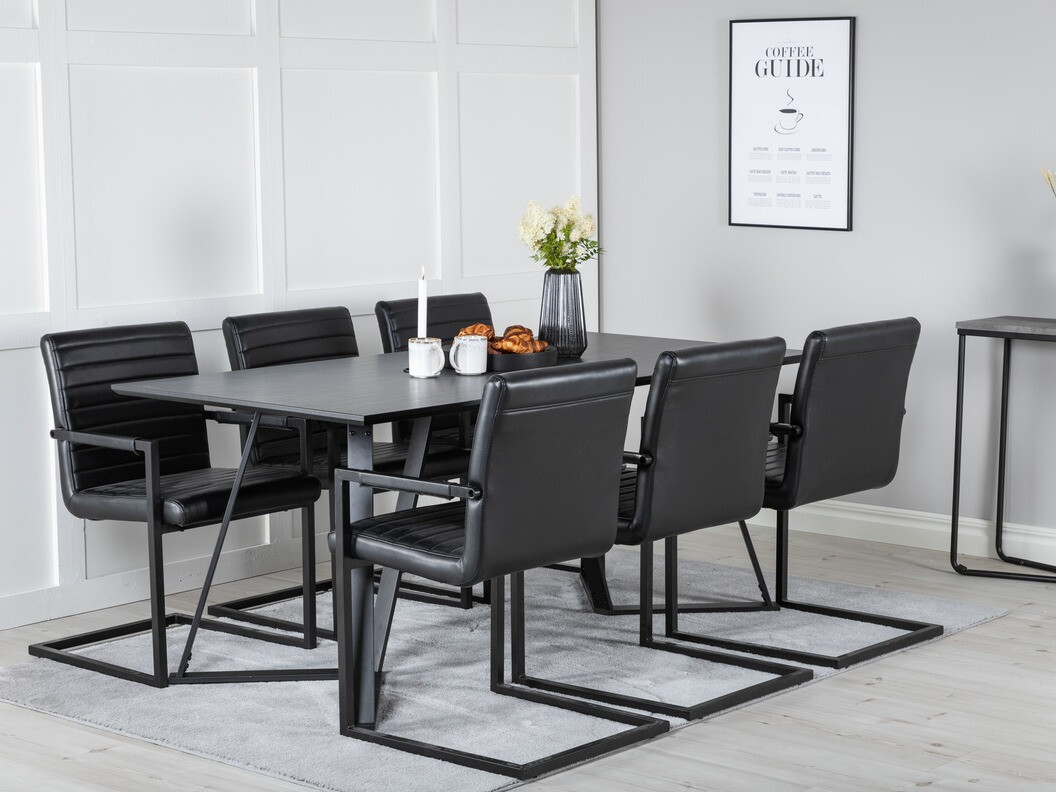 Conjunto de mesas y sillas para comedor Dallas 1968