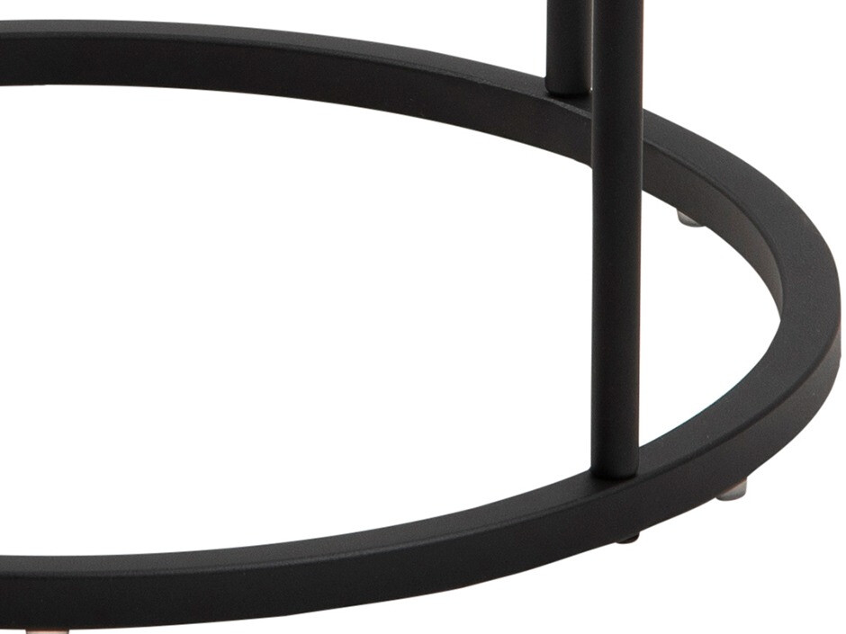 Mesa auxiliar Norsica 595 (Blanco + Negro)