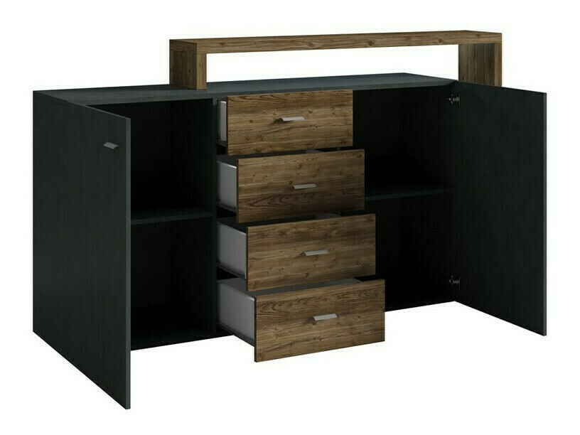 Cómoda Lutiva 106 (Antracita + Ribbeck roble)