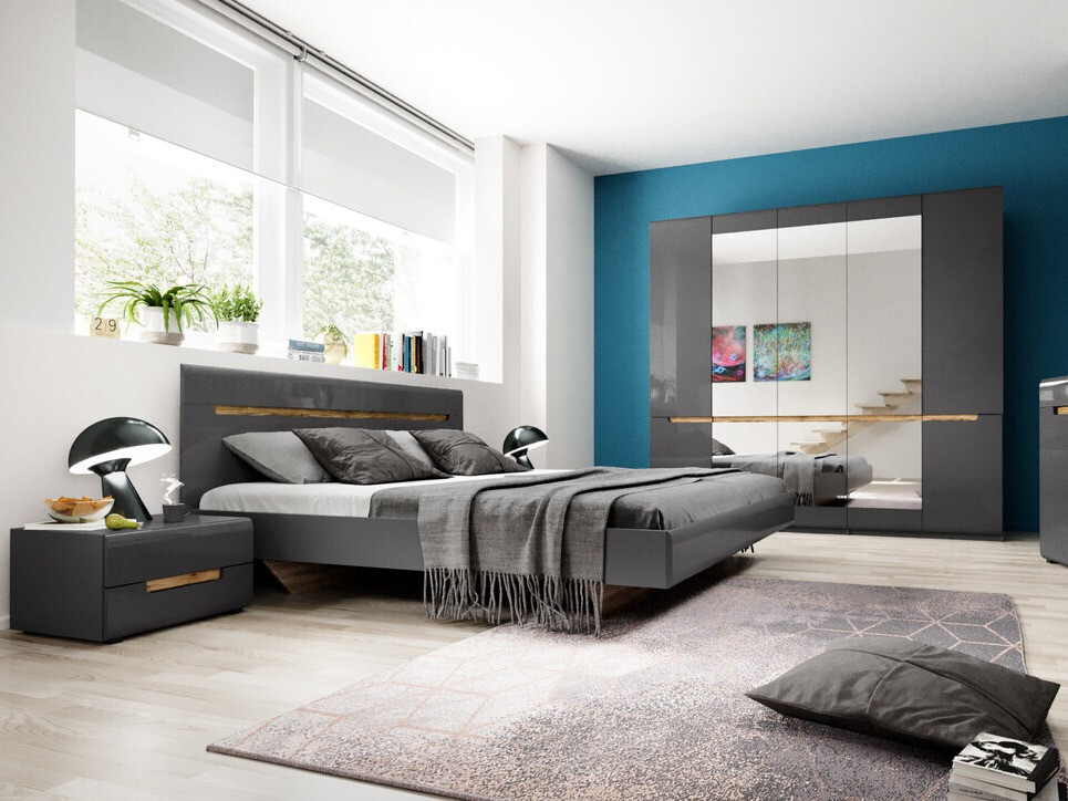 Cama Austin B105 (Antracita + Gloss antracita)