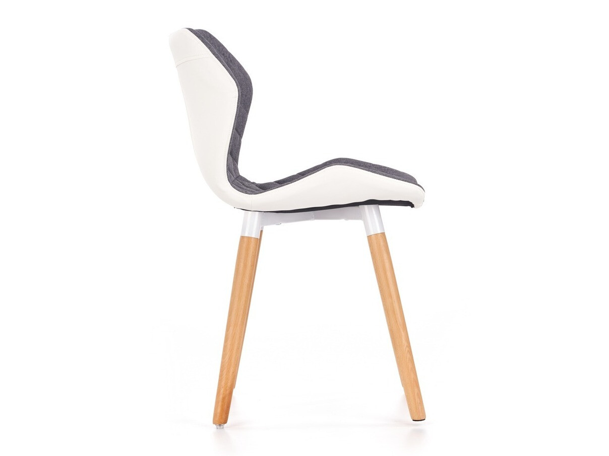 Silla Houston 583 (Gris + Blanco + Luminoso madera)