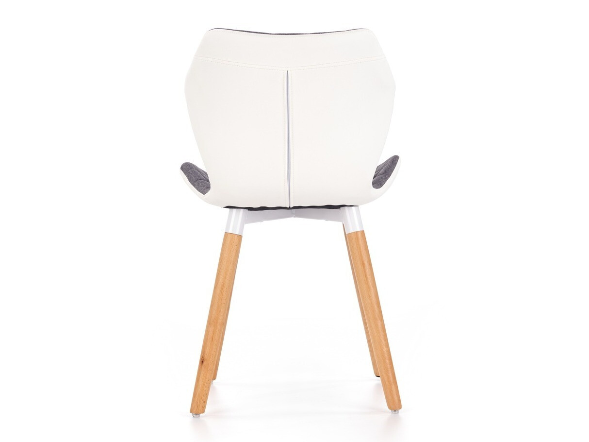 Silla Houston 583 (Gris + Blanco + Luminoso madera)