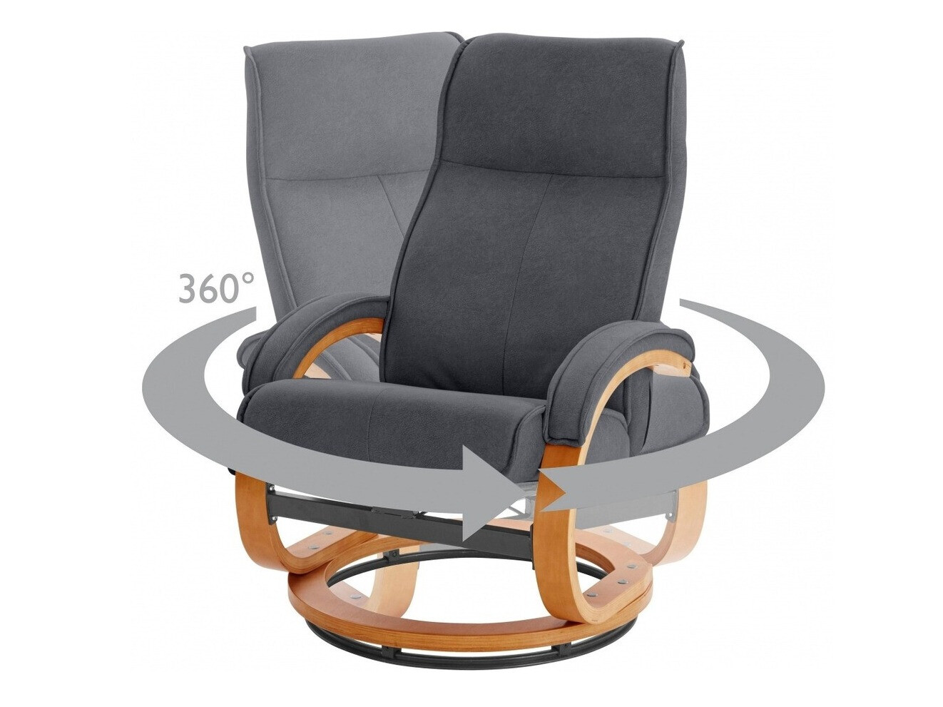 Sillón Denton 194 (Negro + Marrón)