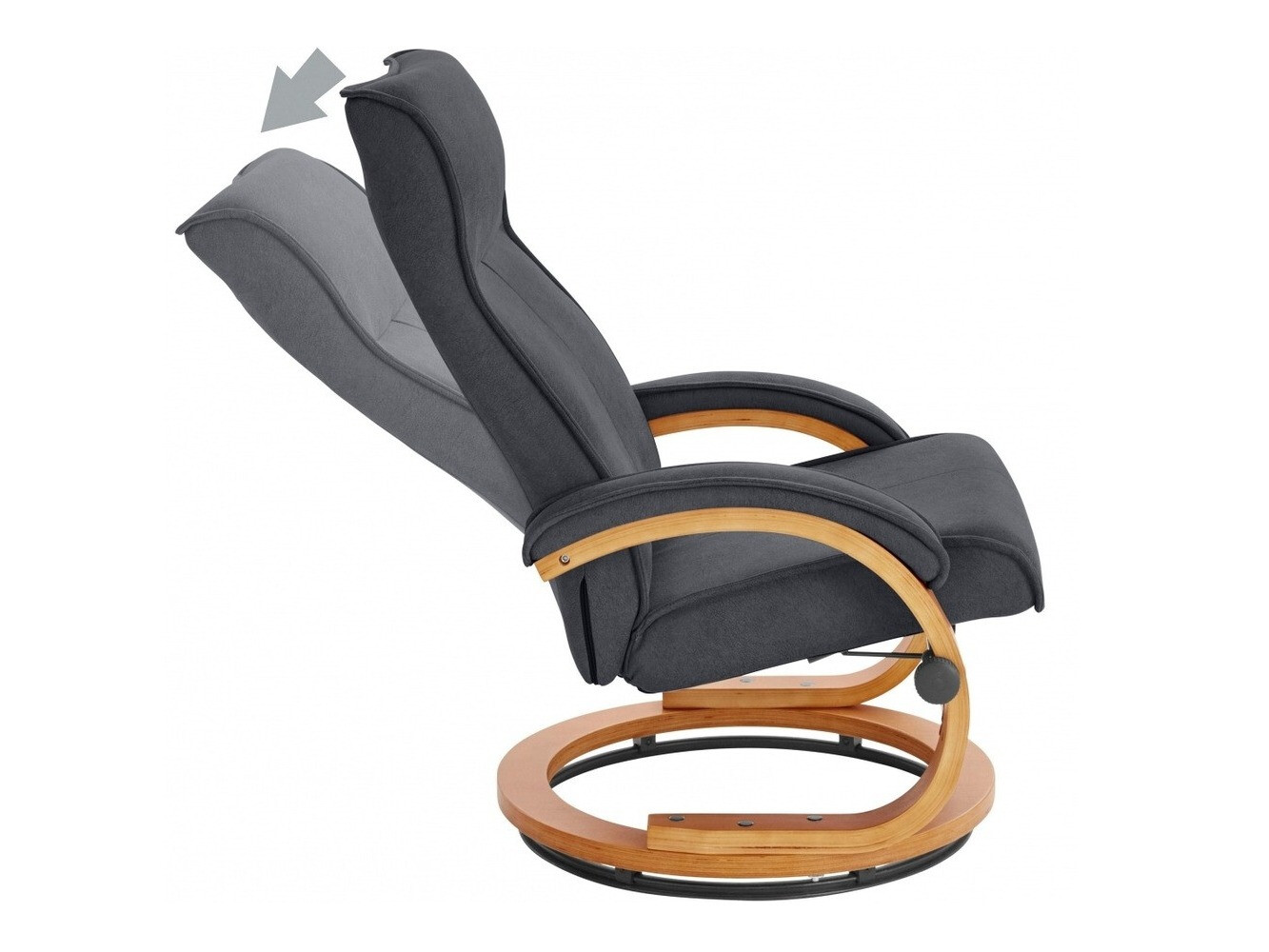 Sillón Denton 194 (Negro + Marrón)