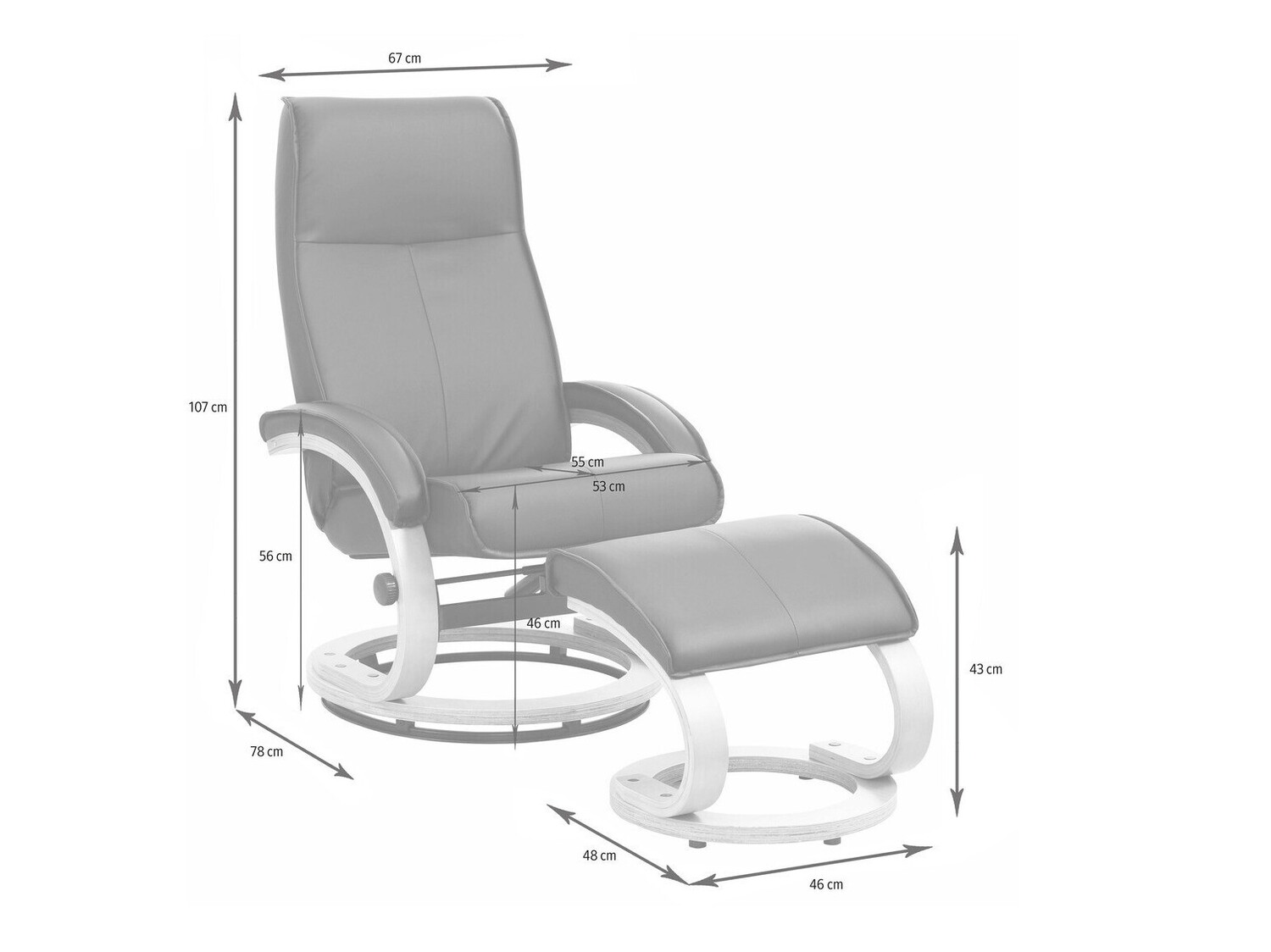 Sillón Denton 194 (Negro + Marrón)