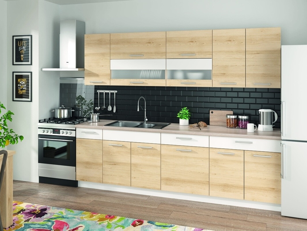 Conjunto de cocina modular Mode Beech 129