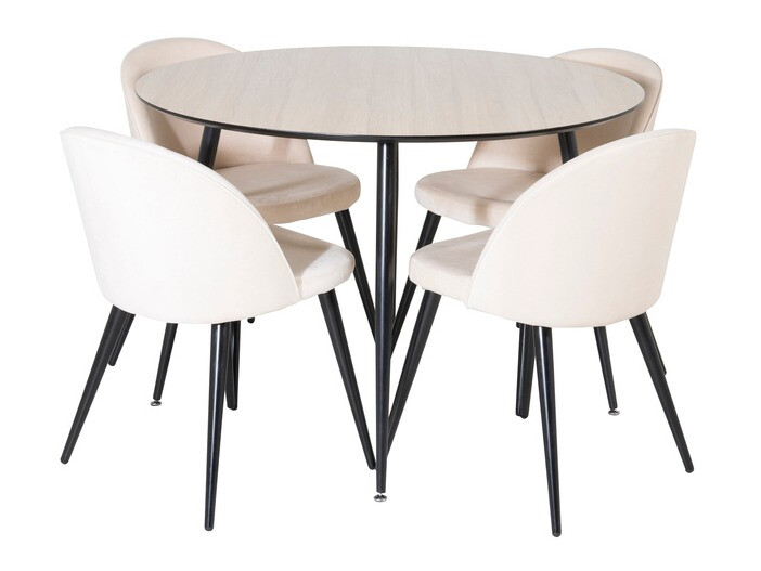 Silla Dallas 153 (Crema + Negro)