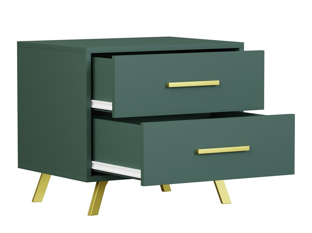 Mesilla de noche Dortivu 119 (Verde + Dorado)