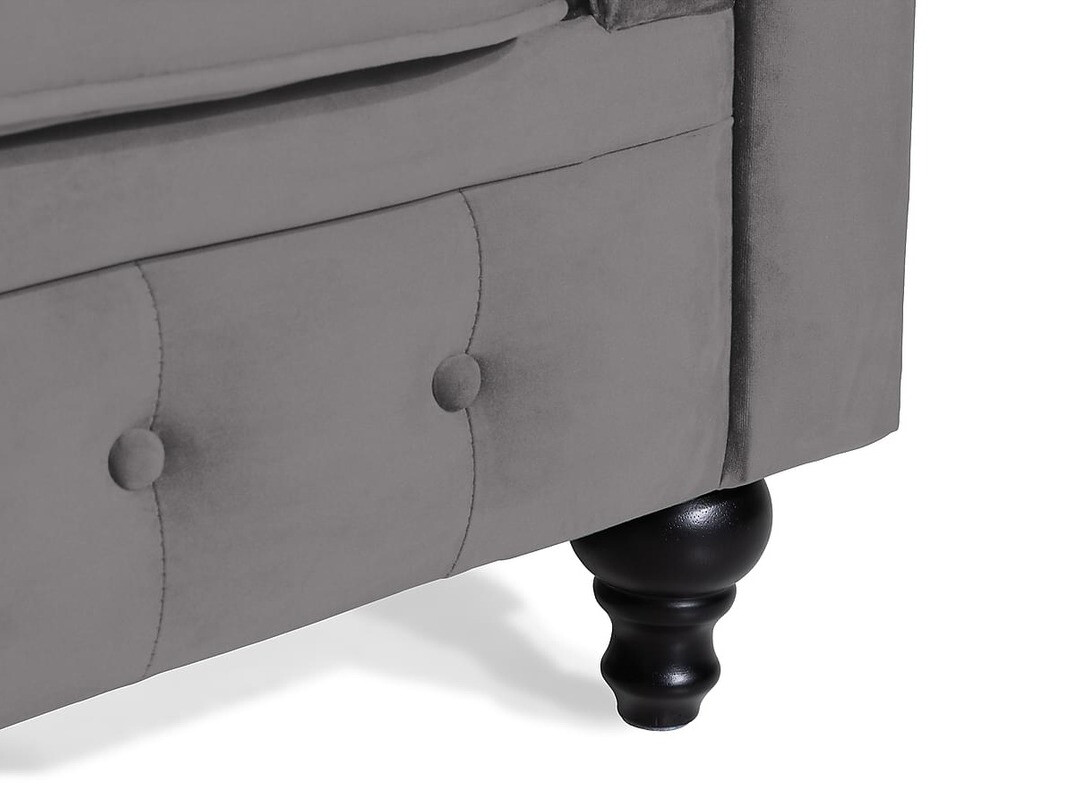 Sofá chesterfield Manor House Ophfenu 105 (Gris oscuro)