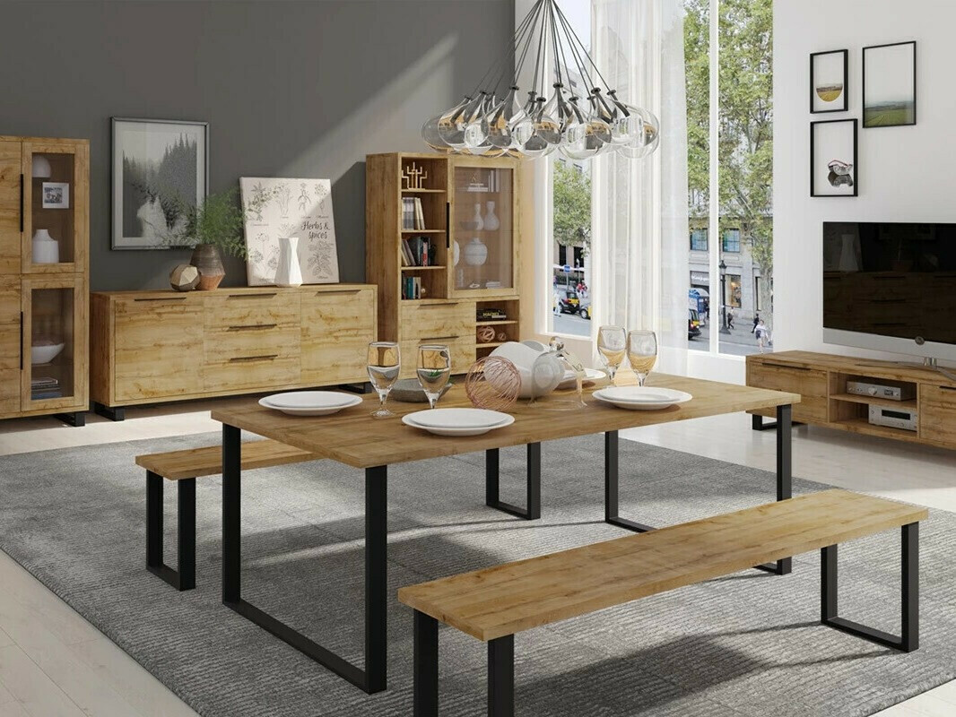 Mesa Avicavu 111 (Roble wotan + Negro)