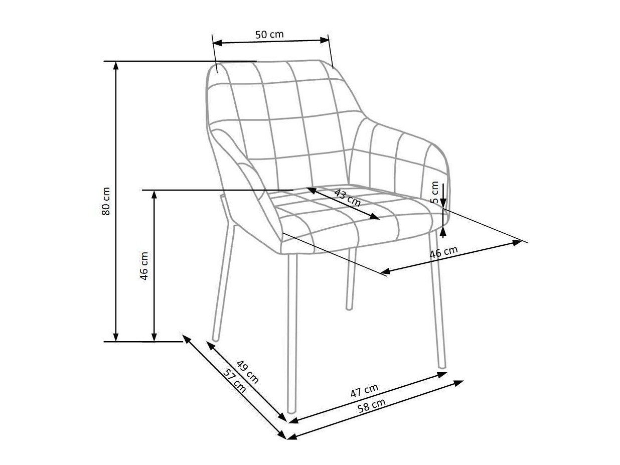 Silla Houston 859 (Azul oscuro + Negro)