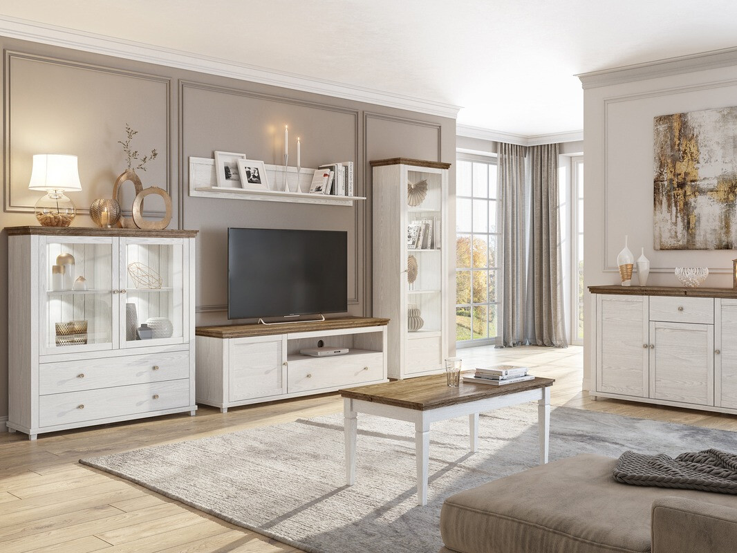 Estantería de pared Tolnue 100 (Fresno blanqueado)