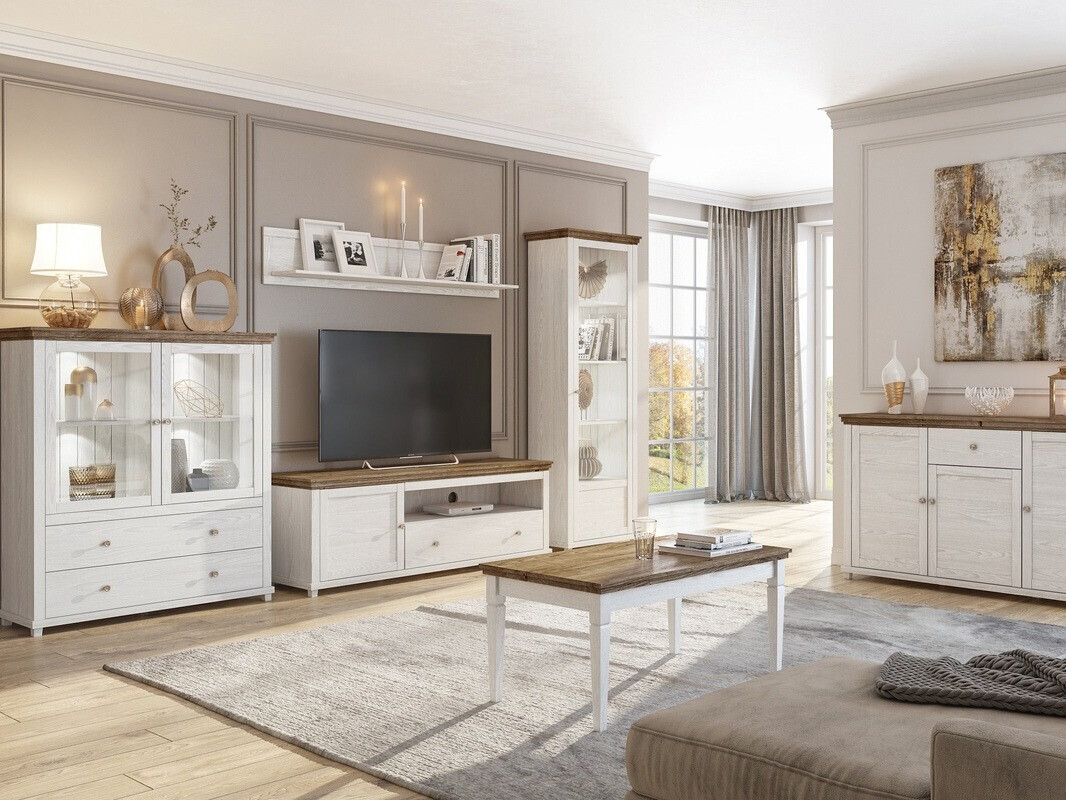 Estantería Tolnue 101 (Fresno blanqueado + Roble de lefkada)