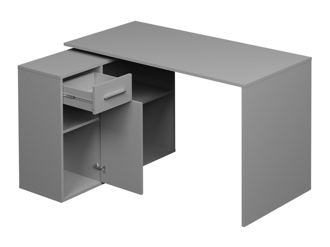 Mesa de ordenador esquinera Bristol 139 (Blanco)