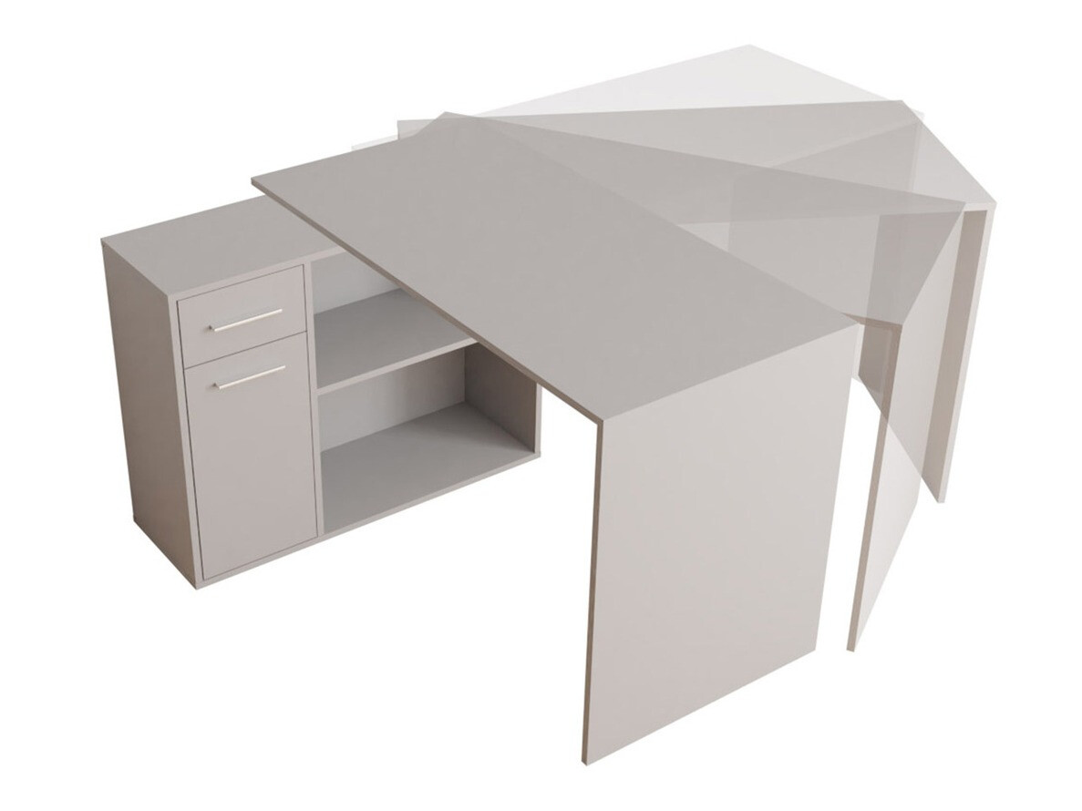 Mesa de ordenador esquinera Bristol 139 (Blanco)