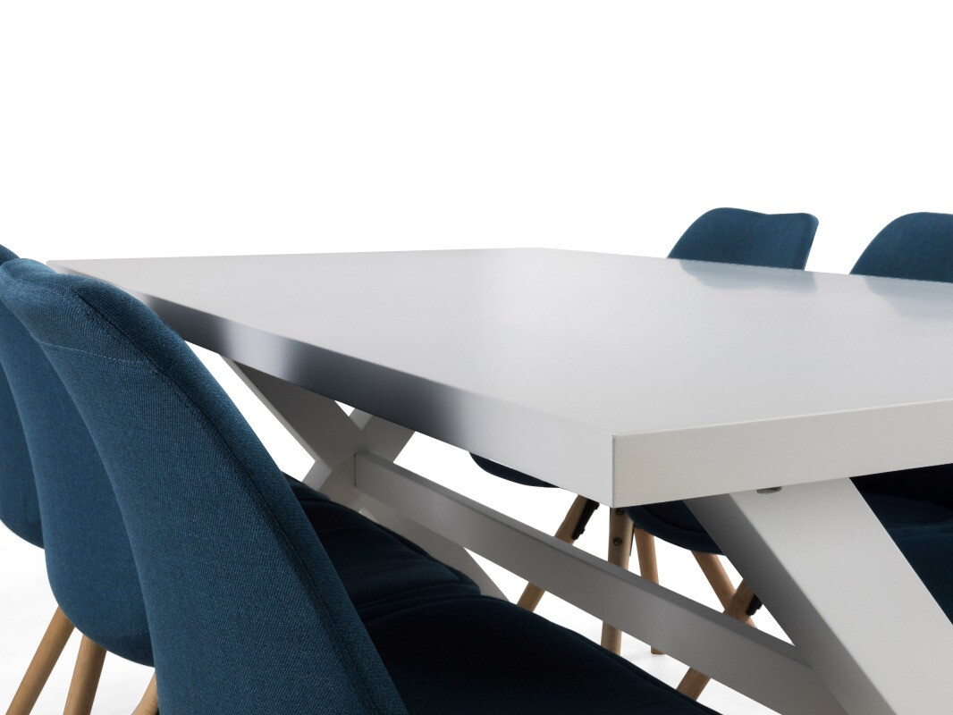 Conjunto de comedor Scandinavian Choice 677 (Azul + Marrón)