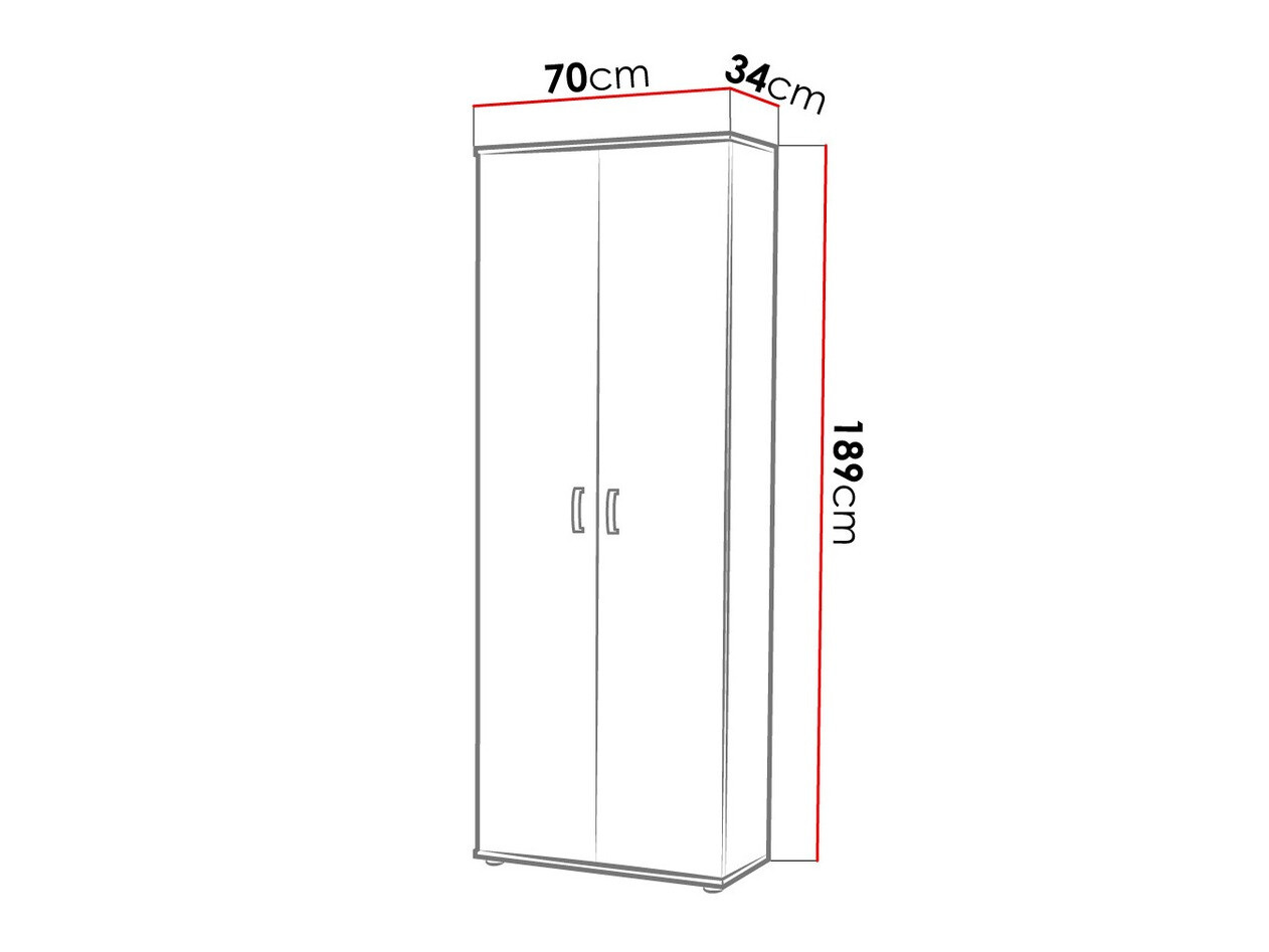 Estantería Bristol 135 (Roble Sonoma)