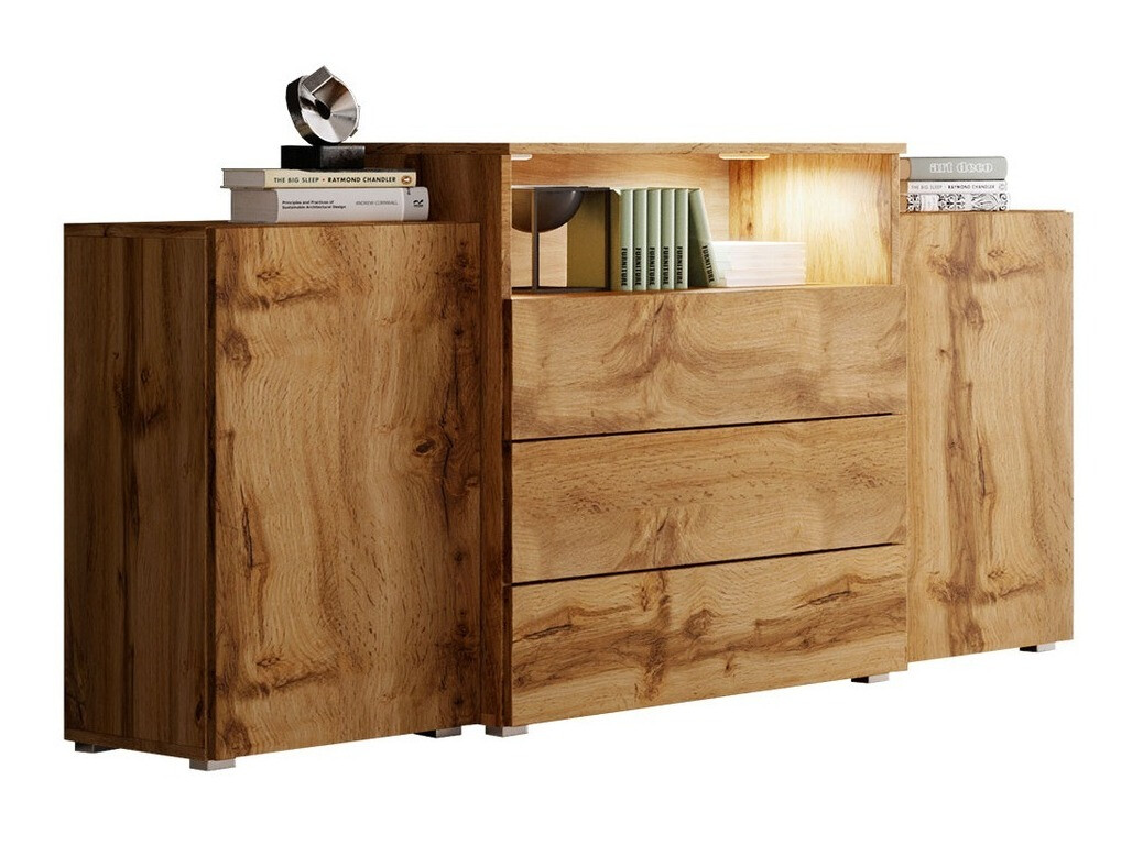 Cómoda Sarasota 127 (Roble wotan)