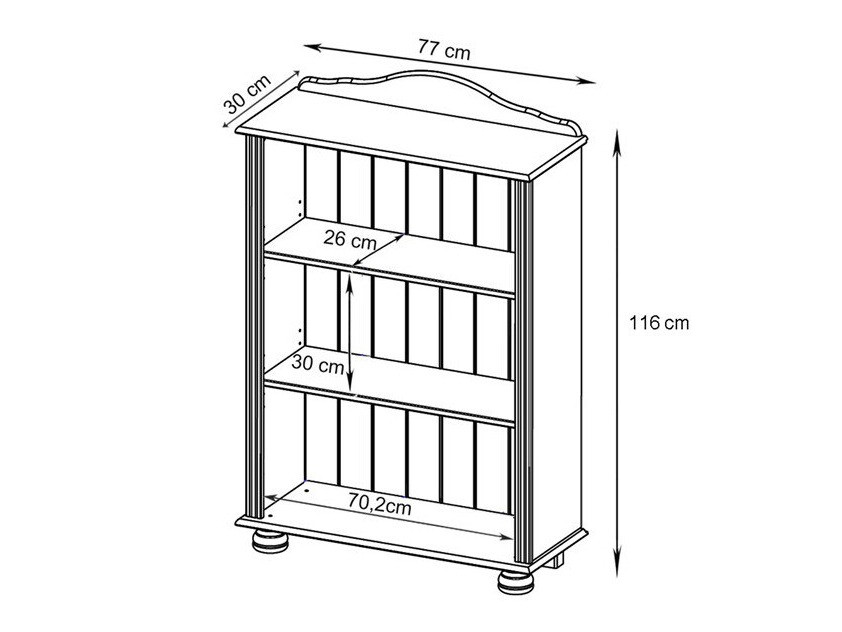Estantería Fenlaru 100 (Blanco)