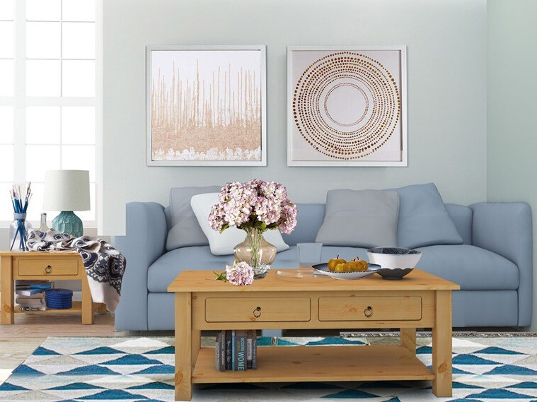 Mesa auxiliar Denton 121 (Luminoso madera)