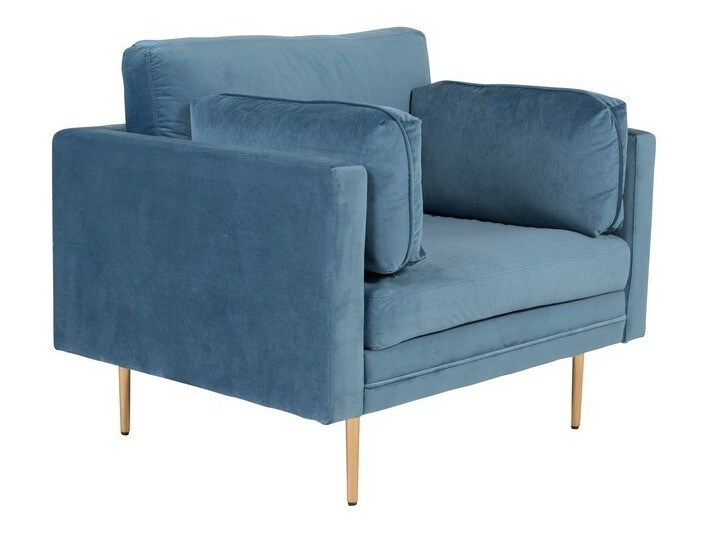 Sillón Dallas 100 (Azul + Marrón)