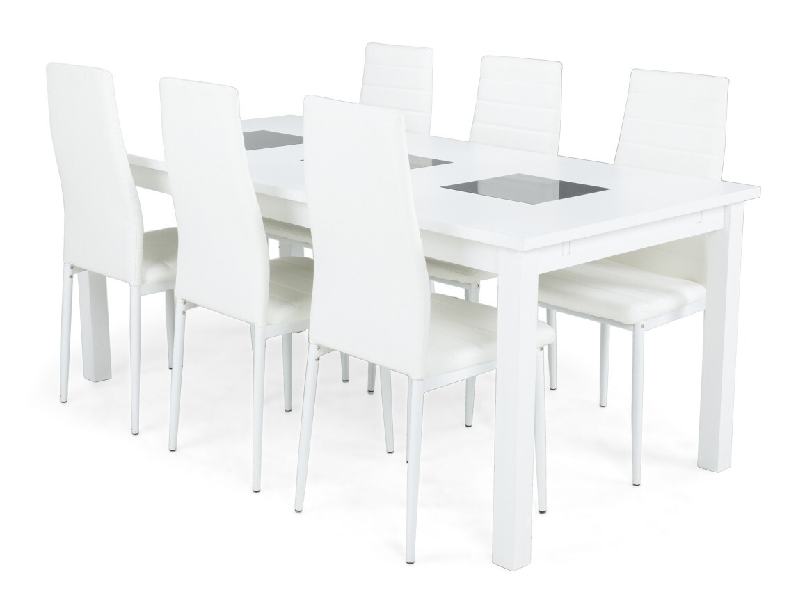 Conjunto de comedor Scandinavian Choice 653 (Blanco)