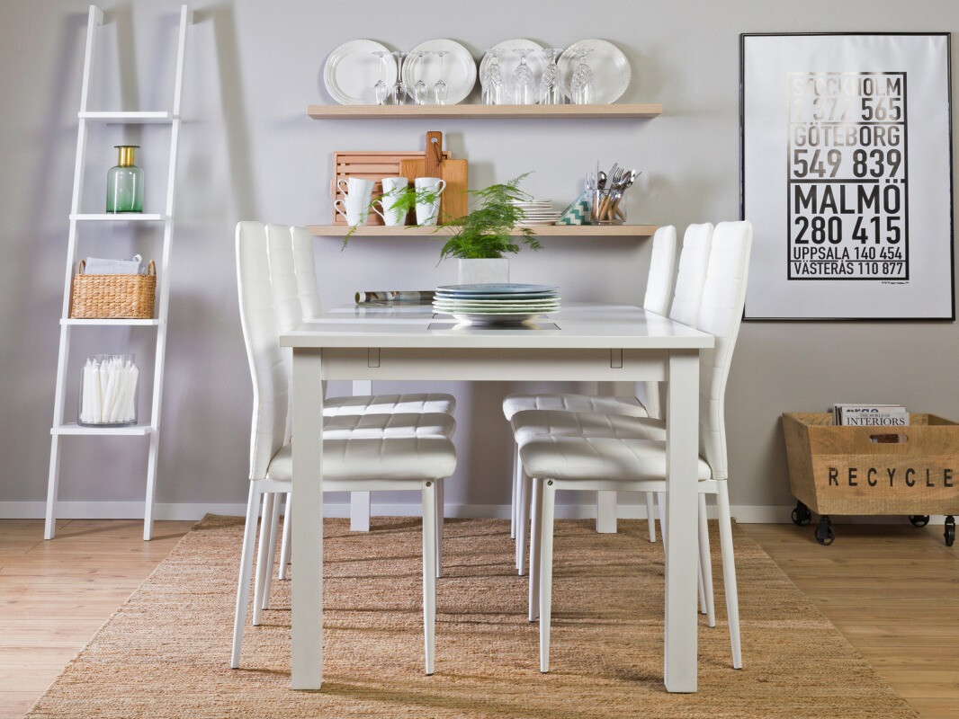 Conjunto de comedor Scandinavian Choice 653 (Blanco)
