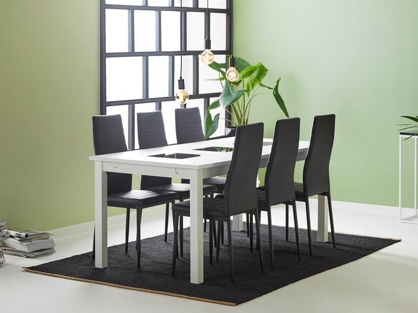 Conjunto de comedor Scandinavian Choice 653 (Negro)