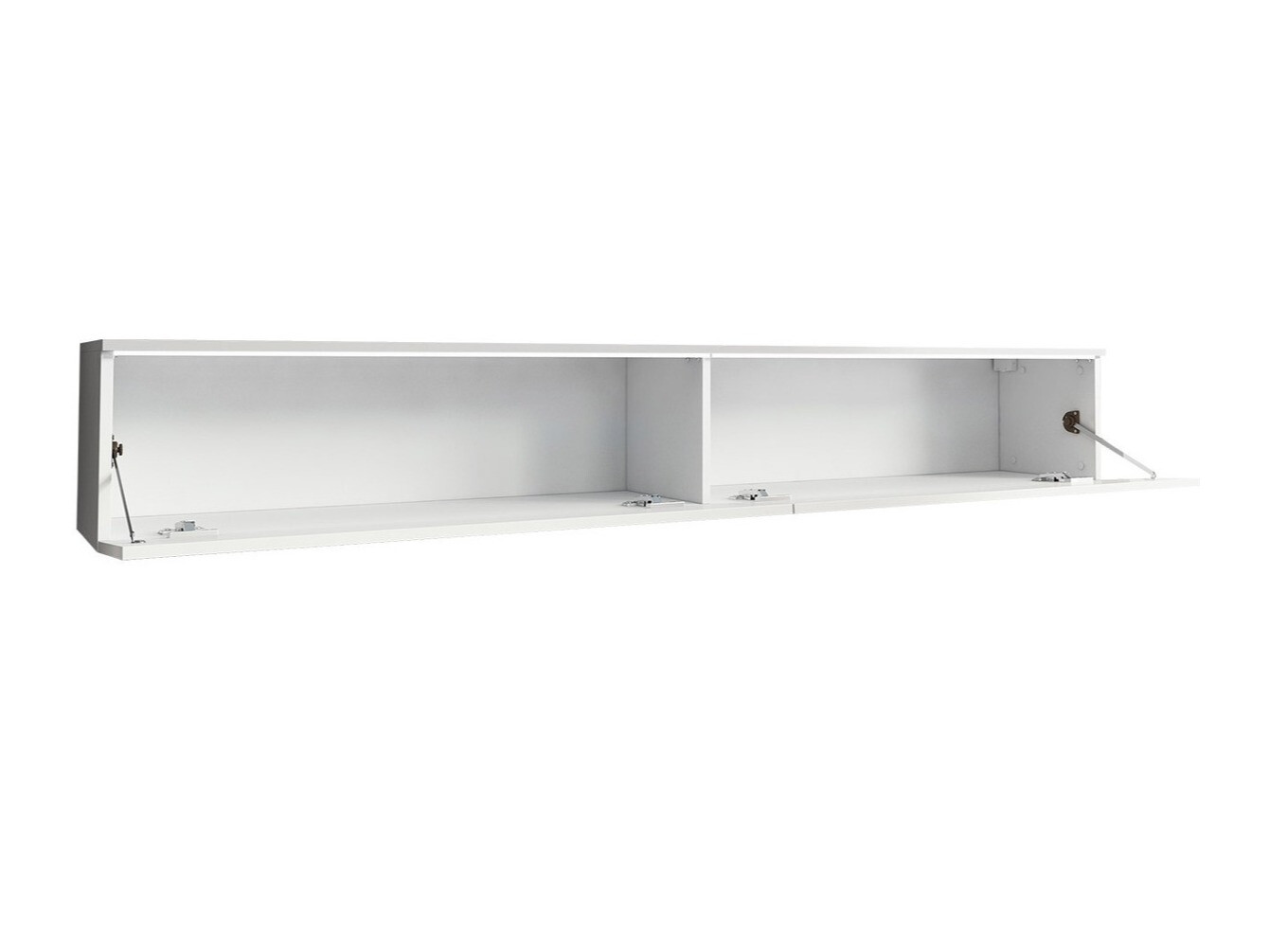 Mueble TV Sarasota 121 (Blanco + Gris brillante)