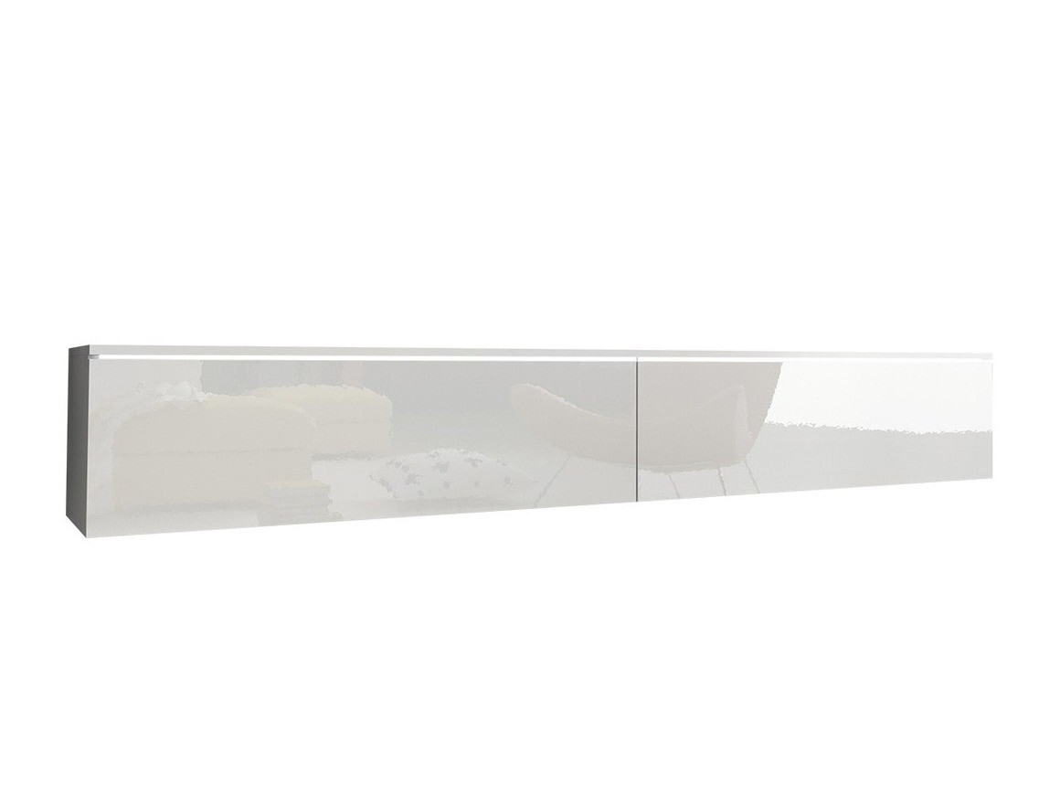 Mueble TV Scientia I (Blanco + Blanco brillante)