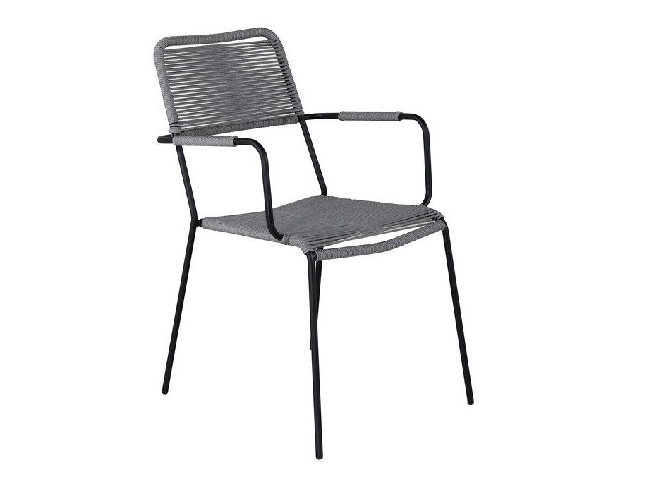 Silla para exterior Dallas 2819 (Gris + Negro)