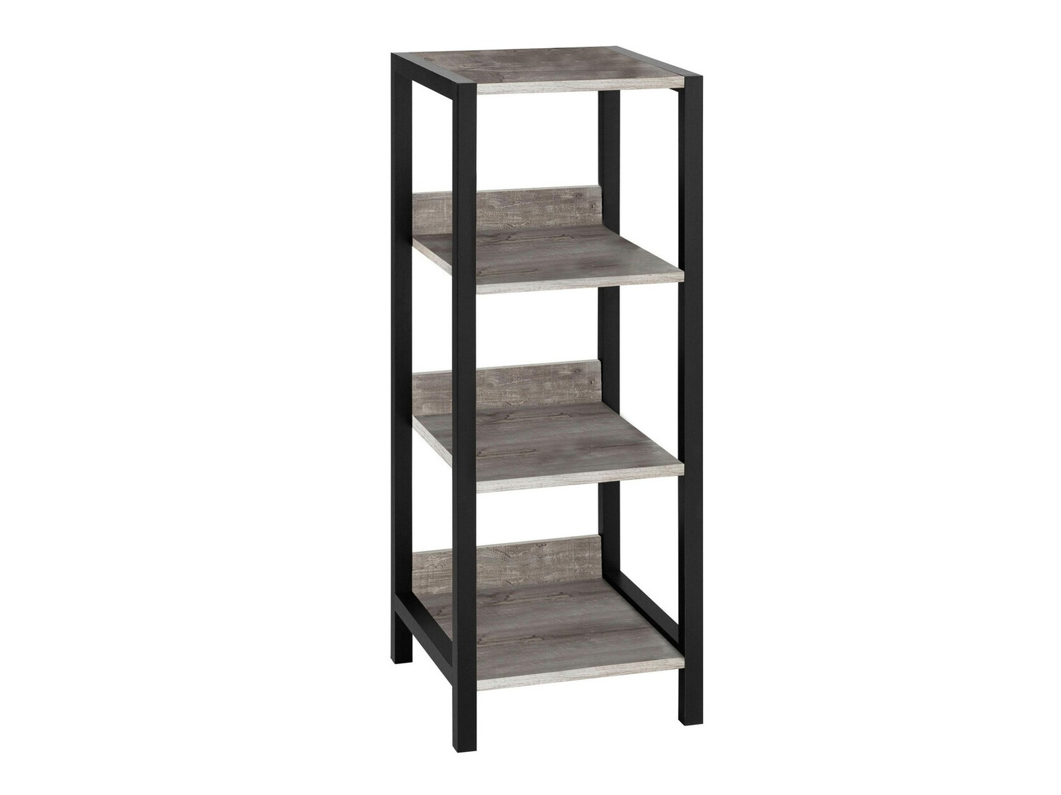 Estantería Larnovo 107 (Roble gris + Negro)