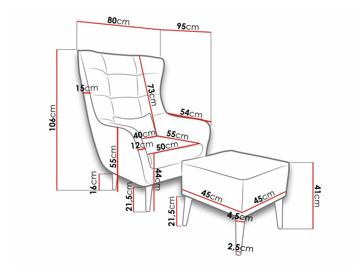 Sillón Comfivo Ulmus II (Kronos 29)