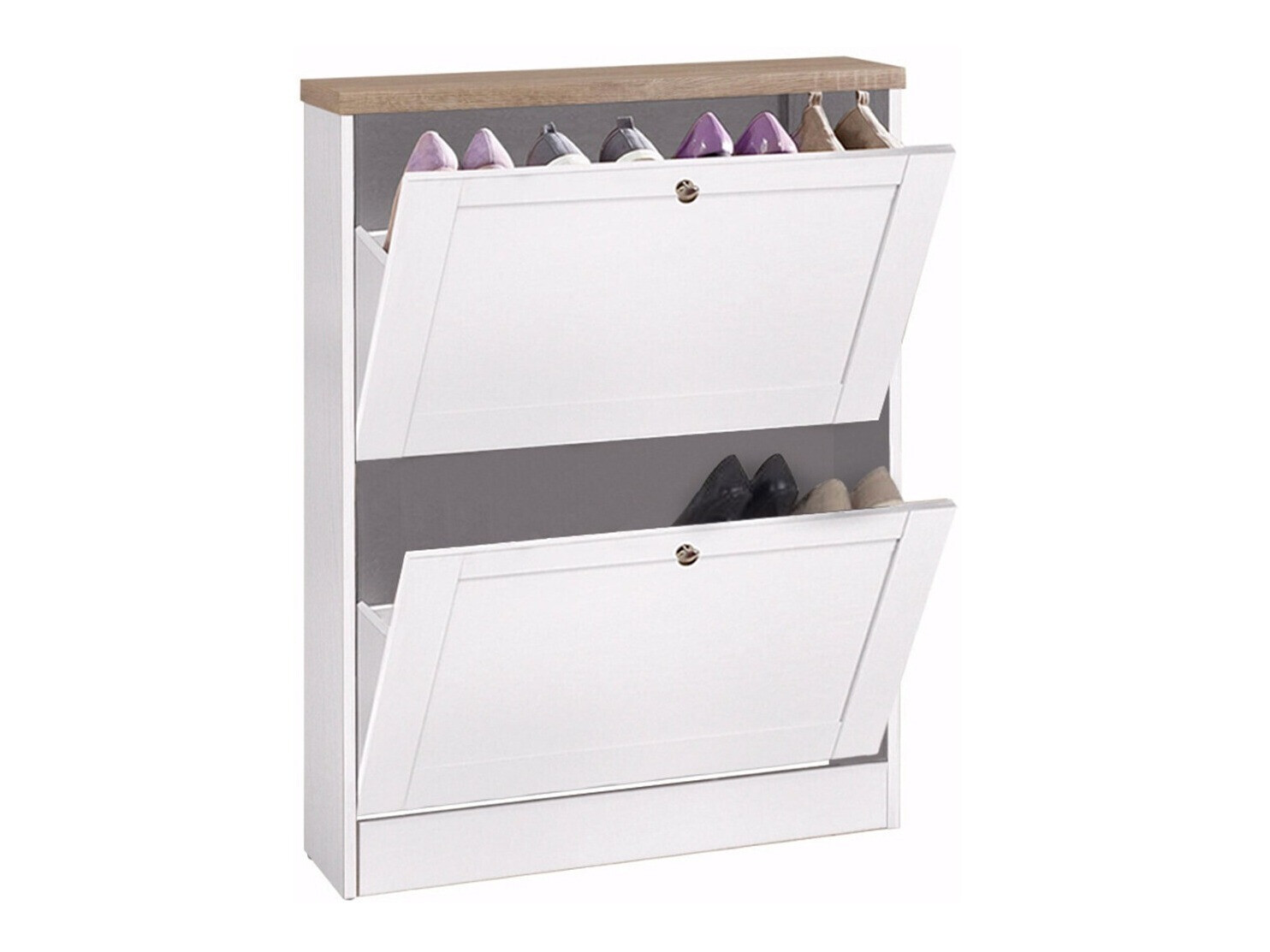 Zapatero Cirtene 100 (Blanco + Roble)