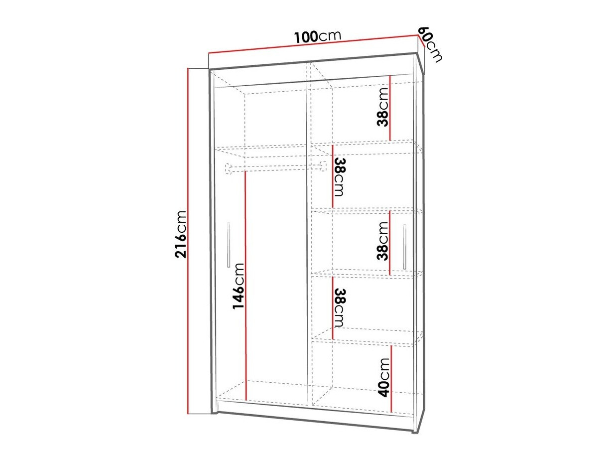 Armario Toledo 108 (Roble Sonoma)