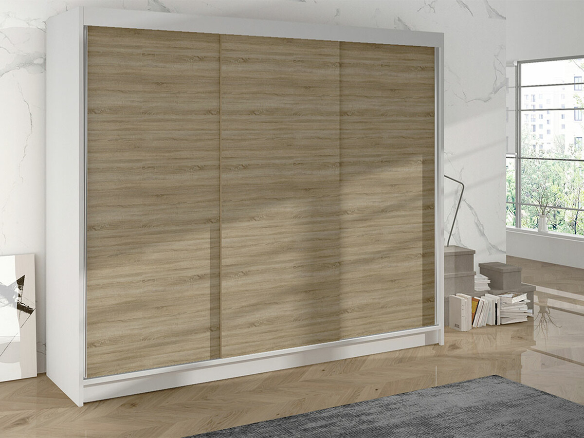 Armario Closico Durion II (Blanco + Roble Sonoma)