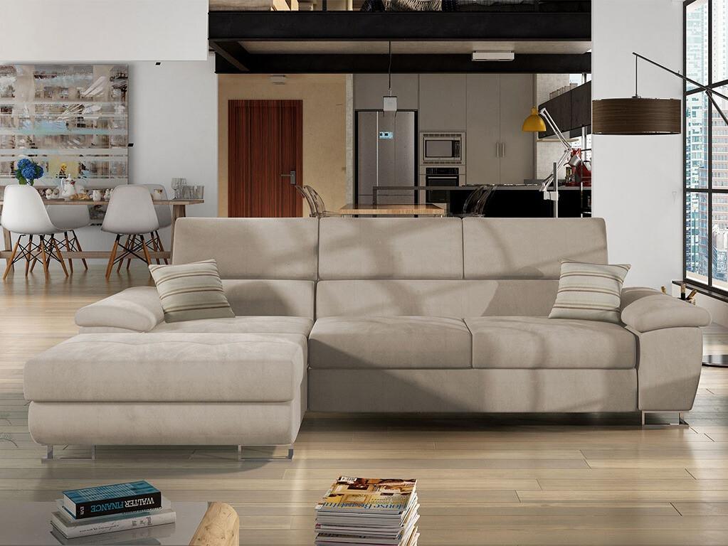 Sofá rinconero Comfivo 192 (Uttario Velvet 2979 + Senegal 825)