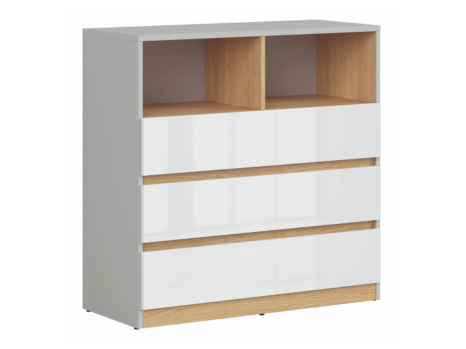 Cómoda Nuevaru 102 (Blanco brillante)