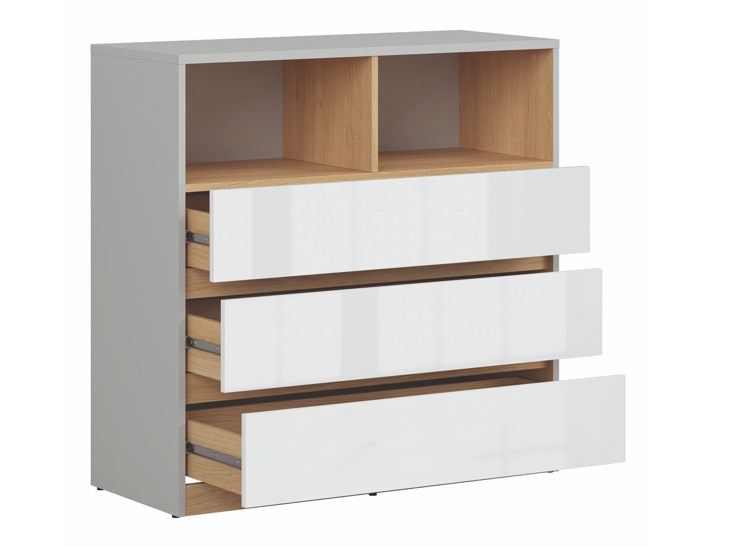 Cómoda Nuevaru 102 (Blanco brillante)