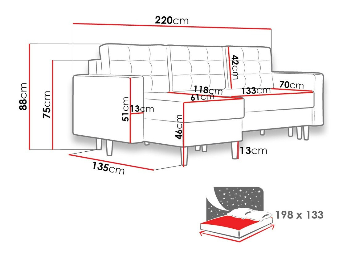 Sofá rinconero Columbus 108 (Kronos 27)