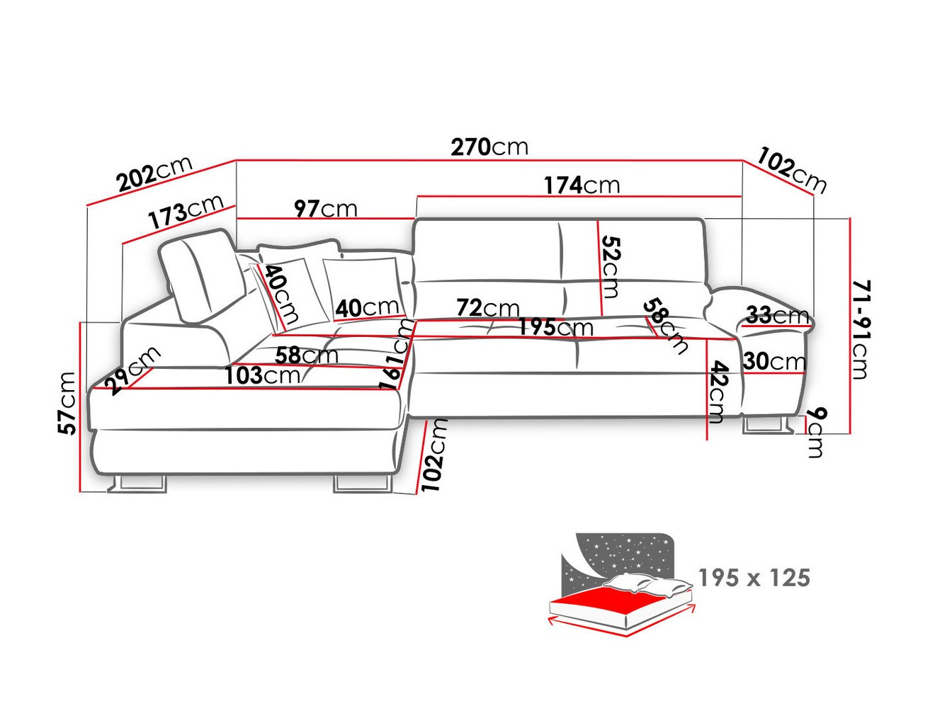 Sofá rinconero Comfivo 166 (Soft 017 + Uttario Velvet 2979 + Uttario Velvet 2955)