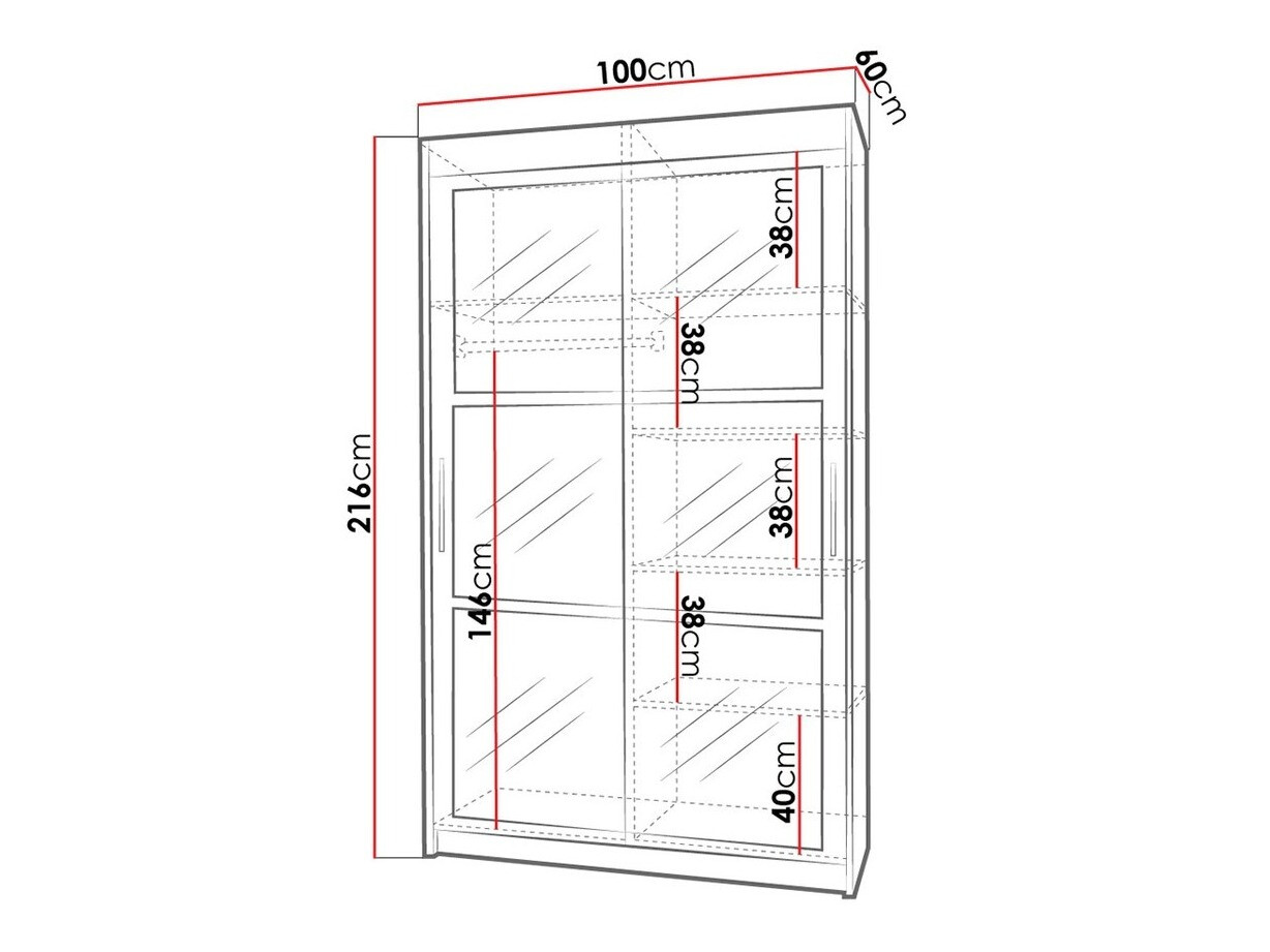 Armario Toledo 101 (Roble Sonoma)