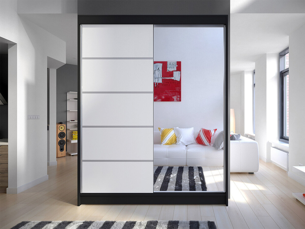 Armario Closico Vastor III (Negro + Blanco)